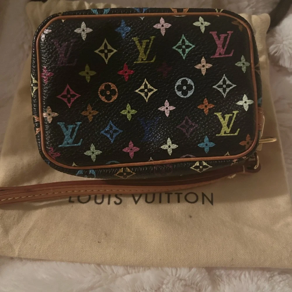 Louis Vuitton Black Multicolor Monogram WAPITY Wristlet - Picture 2 of 8